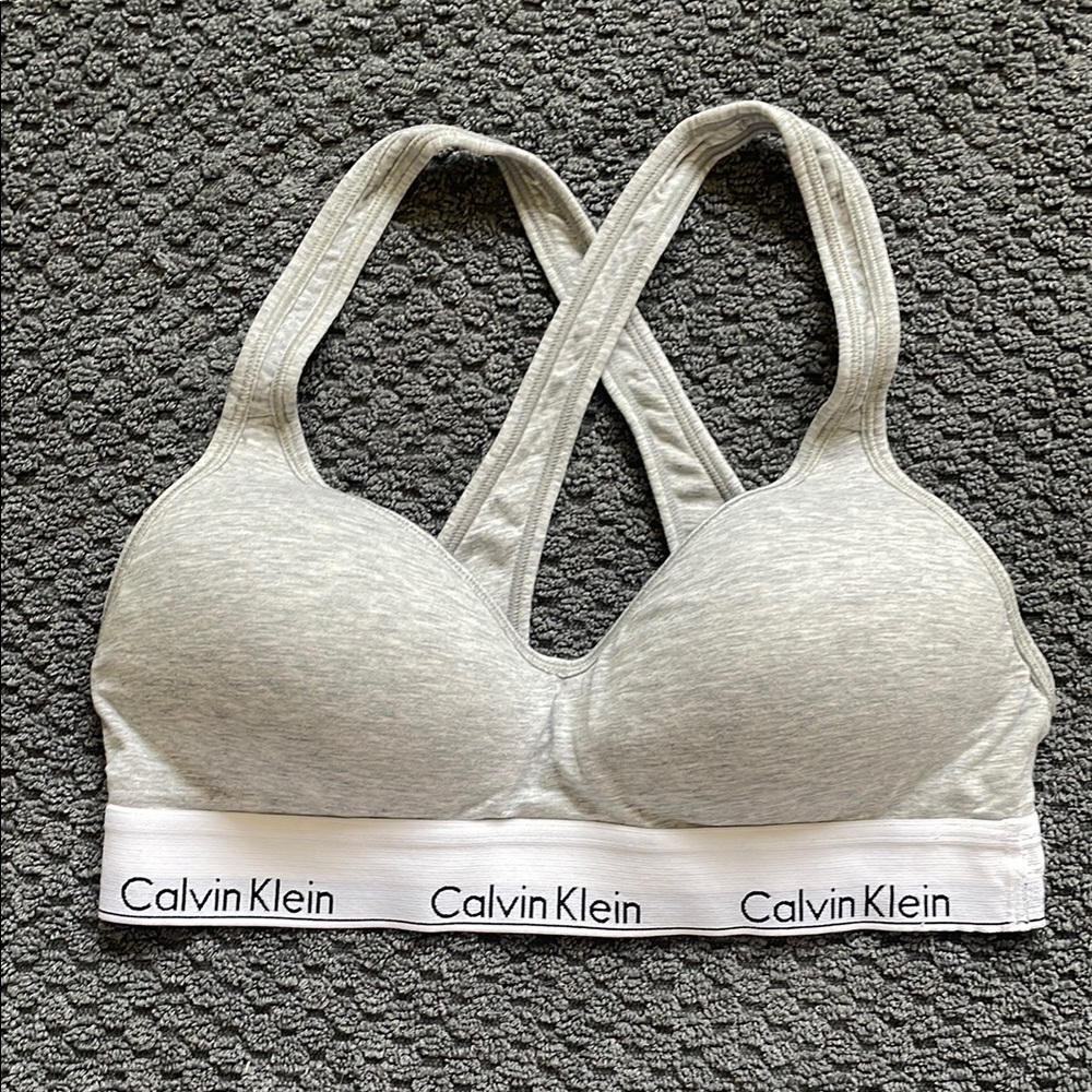 Calvin Klein Gray Women's Sports Bra